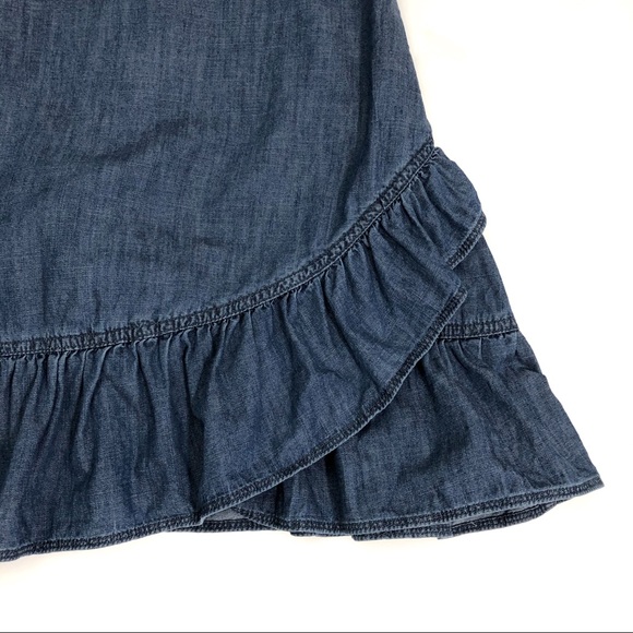 Draper James Chambray Faux Wrap Dress - Picture 5 of 8